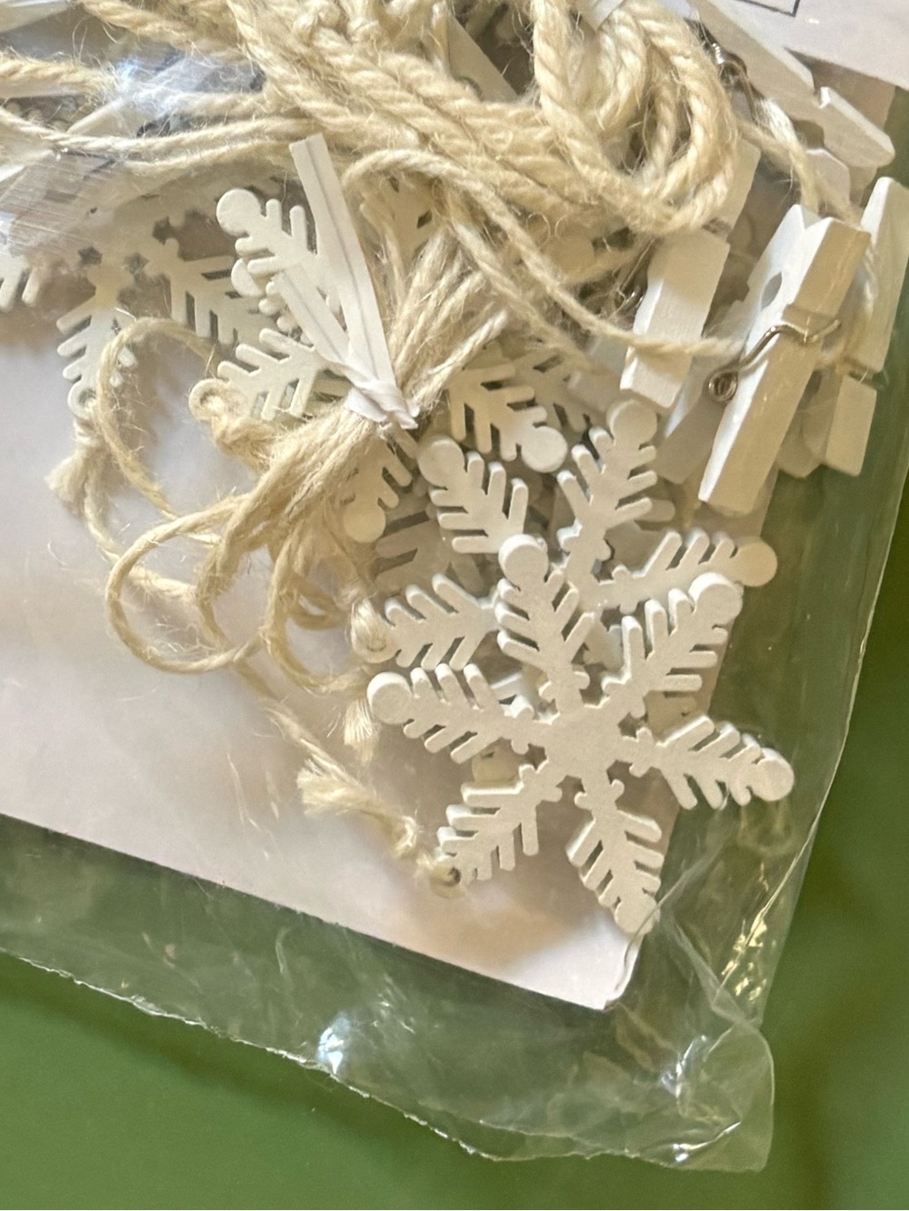 Target Holiday Garland Snowflake Clips - Picture 2 of 3